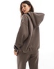 Cotton On essential relaxed hoodie in dark truffle