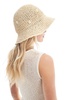 Accessorize Daisy embellished bucket hat in straw