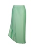 Lanvin Pleated Asymmetric-Hem Maxi Skirt