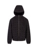 Black Wool Reversible 4g Hooded Jacket