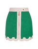 Casablanca Scallop Hem Mini Skirt