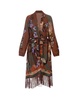 Wally Kimono Dress In Brown