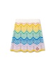 Gradient Wave Crochet Mini Skirt