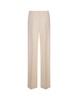 White Viscose Crepe Wide Leg Trousers