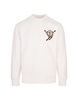 White Sweatshirt With Ski Patch