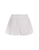 White Pleated Shorts With Studs