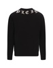 Wool & Cashemere Round Neck Pullover In Black