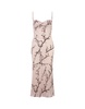 Flower Midi Dress In Pink