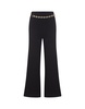 Black Wide Leg Trousers With Belt