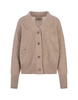 Oversized Cardigan In Sand Cashmere