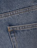 Medium Blue Denim Flared Jeans With Medals