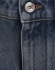 Medium Blue Denim Flared Jeans With Medals