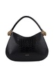 Roar Shoulder Bag In Black Leather