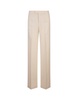 White Viscose Crepe Wide Leg Trousers