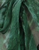 Long Silk Dress With Green Malachite Print