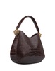 Roar Shoulder Bag In Brown Leather