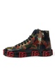 Dolce & Gabbana Multicolor Camouflage High Top Sneakers Shoes