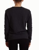 Versace Jeans Black Cotton Leopard Long Sleeves Pullover Sweater