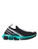 Black Blue Sorrento Slip On Sneakers Shoes