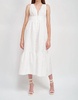 jacquard dress in off white