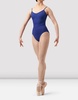 mirella chevron camisole leotard in marine blue