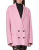 oversized double breasted jacket in pink