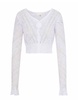 women's luz cardigan in white