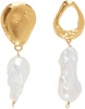 Gold & White 'The Infernal Storm' Earrings