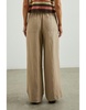 Ryan Wide Leg Drawstring Trousers Safari Brown