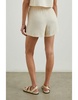 Leighton Crinkle Waffle Elasticated Shorts Flax Brown