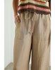 Ryan Wide Leg Drawstring Trousers Safari Brown