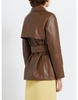 Marella Garbata Leather Jacket Size: 14, Col: Brown