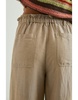 Ryan Wide Leg Drawstring Trousers Safari Brown