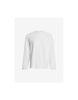 Varley Leah Long Sleeve Boyfriend T-shirt Size: L, Col: White