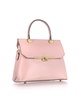 Atlanta Top Handle Satchel Bag W/Shoulder Strap -  Light Pink