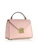 Peggy Leather Top Handle Satchel Bag - Pink Color