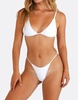 Wall Street Thong Bikini Bottom - Sunblock White