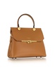 Atlanta Top Handle Satchel Bag W/Shoulder Strap - Brown