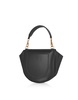 Astorya Leather Mini Bag W/Shoulder Strap - Black