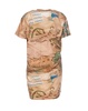 Vivienne Westwood Graffiti Printed V-Neck Asymmetric T-Shirt