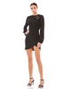 chiffon bishop sleeve mini dress