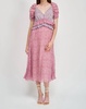 annie pleated midi dress in lilac