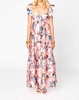 lilly sweetheart neckline maxi dress in sweet talkin pink