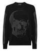 crystal-skull crewneck jumper