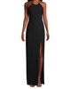 richie braided back gown in black