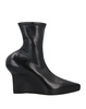 Black Nappa Leather Ankle Boots