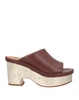 Oli leather platform mules