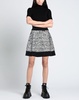 Sequin-embellished metallic tweed mini skirt