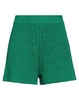 high-waisted knitted shorts 