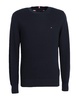 logo-embroidered knitted cotton jumper